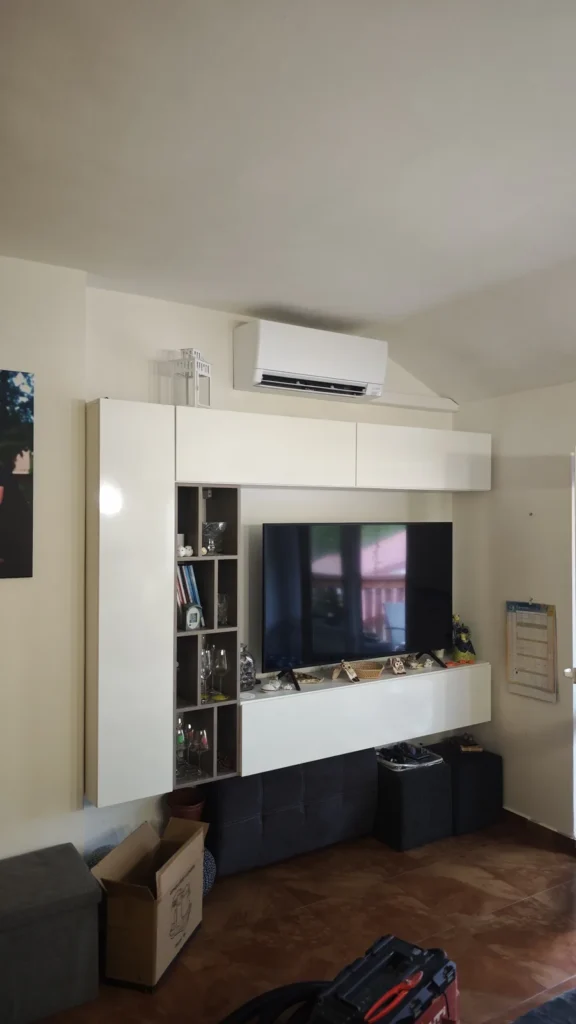 Montáž klimatizace Mitsubishi AY35 v Úhřetické Lhotě