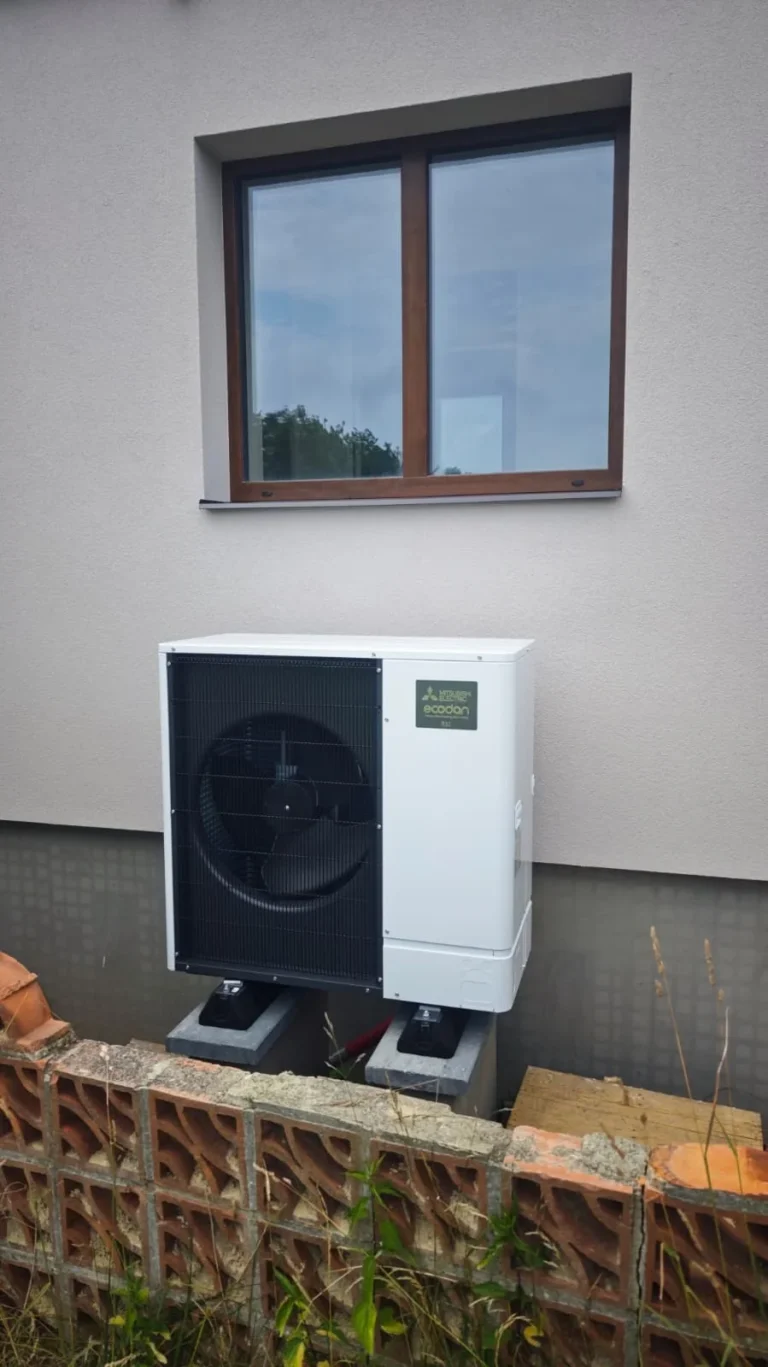 Tepelné čerpadlo Mitsubishi Ecodan – venkovní jednotka, Proseč u Skutče