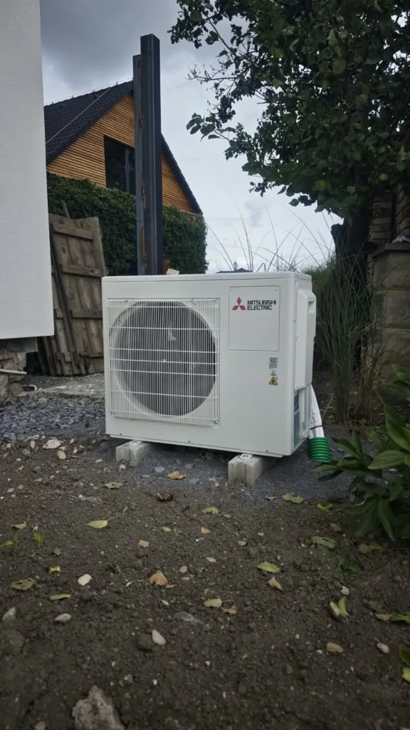 Montáž multisplitového systému Mitsubishi Electric v RD ve Vlčnově